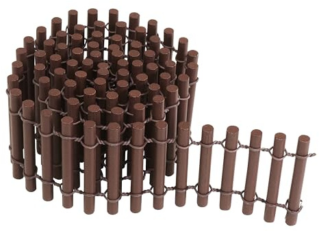 VBS Rundholz Zaun Miniatur Deko Holzzaun