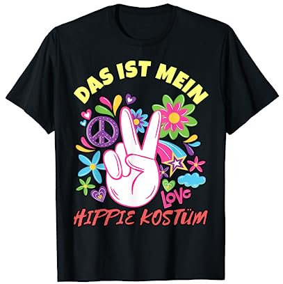 Das ist Mein Hippie Kostüm Last Minute Geschenk Herren Damen T-Shirt
