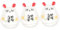 Cabilock Lot De 3 Figurines De Rat en Céramique Ornement Créatif pour La Maison Ou Le Bureau