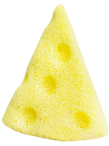 NIYANGLE Éponge Nettoyante Visage Forme De Fromage Éponge Exfoliante Pratique Pour Démaquillage Et Lavage Visage Convient Aux Design Et Portable