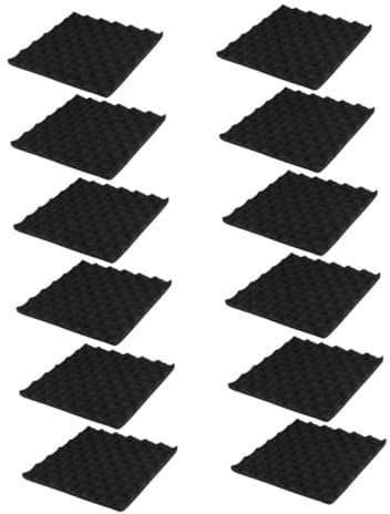 DIYEAH 12stücke Polystyrol Schallabsorbierende Platte Feuerfeste Akustikplatte Hochdichte Matte Für Schalldämmung Und Wandisolierung