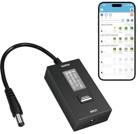 Wi-Fi IP-aktiverad fjärrströmbrytare (DC5521-kontakt) med automatisk omstart, integrerad effektmätning, hantera via gratis app och moln (skalbar). Perfekt för hem och små kontor.