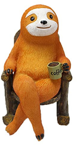 KIMISS Statue de Paresse Réaliste - Figure Paresseuse de Résine Exquise pour le Jardin, la Cour et la Décoration de Jardin - Ornements Extérieurs Vifs et Charmants