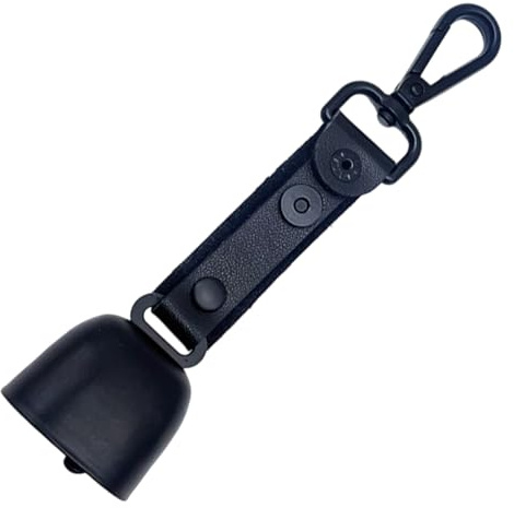Campanello a forma di orso con cinturino in pelle, silenziatore magnetico, allarme di sicurezza per esterni, escursionismo, campeggio, trekking, attrezzatura per la fauna selvatica per ciclisti