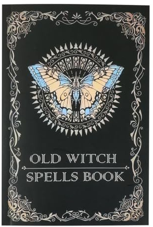Stavbok, stavning journal Antik pappers anteckningsbok med riktiga | Vintage Witch Supplies Booklet, Halloween Decor Journal Prop Christmas for Wo