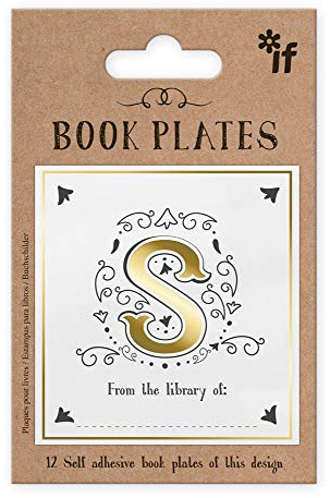 IF Letter Book Plates, Personalised - Letter S