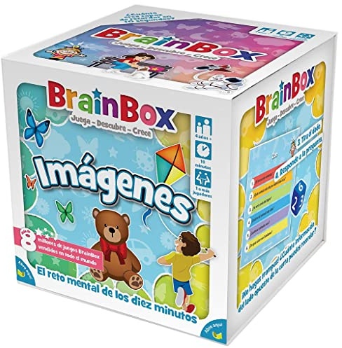 Beezerwizzer Studio | BrainBox Imágenes | Juego de Cartas de Memoria y Observación para Familias y Niños | Educativo | A Partir de 4 Años | A Partir de 1 Jugador | 10 Minutos por Partida | Español