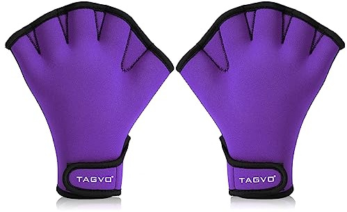 TAGVO Aquatic Gloves for Helping Upper Body Resistance, Webbed Swim Gloves Well Stitching, No Fading, Sizes for Men Women Adult Children Aquatic Fitness Water Resistance Training