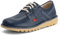 Kickers Unisex Kick Lo Shoes | Extra Comfortable | Added Durability | Premium Quality, Navy, 5 UK