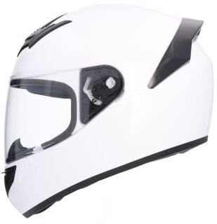 Casco Moto Integral ECE Homologado SH 850 Battle Talla XL (61/62) Blanco - Unisex para Hombre y Mujer