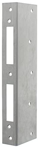 FEPS Gâche angulaire de réparation pour porte d'entrée Gâche de réparation d'angle en acier inoxydable 200 mm DIN gauche/droite FE-RS002