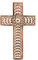 EDHAS Mangoholz, weißes Kreuz, geschnitztes Blumenmuster, Familien-Kreuz-Dekoration, Heimdekoration (25,4 x 15,2 x 1,3 cm)