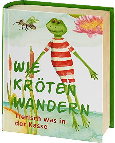 KAMACA Geschenkschachtel in Buchoptik mit Magnetverschluss für Geldgeschenke für Geldgeschenke kleine Geschenke Präsente Männer Geschenkverpackung Geld Gutschein Geburtstag (Wie Kröten wandern)