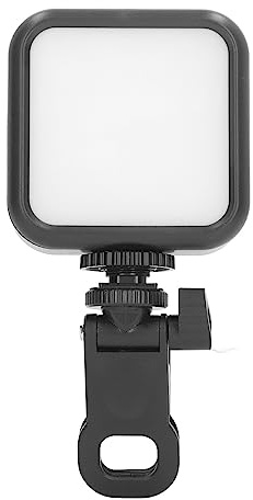 Uppladdningsbart Selfieljus med Klämma, LED-videokameraljus, LED-videofyllningsljus med Klämma, Fickfotograferingsljuspanel, Högljus Mjukt Fyllningsljus med Klippfotofyllningsljus