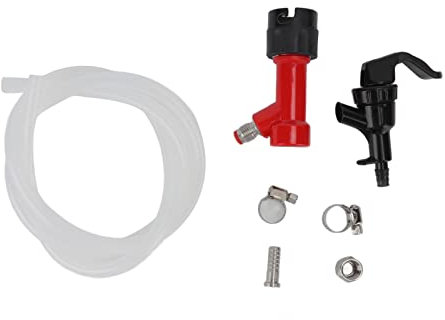 Aladeno 39,4-Zoll-Kugelverschluss-Bierleitungsmontage, Bierherstellungs-Armaturenschlauch, Kunststoffhahn, stabiles Metall-Kunststoff-Bierbrau-Armatur für die Leitungsmontage,