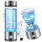 6.0 Upgraded Hydrogen Water Bottle【3000+ PPB Viscosity】Hydrogen Water Bottle【0 Chlorine & 0 Ozone & 0 Heavy Metals】Hydrogen Water Bottle Generator,Portable Hydro Water Bottle(Silver)