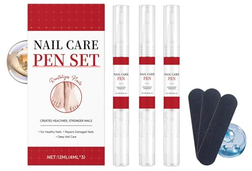 Endurecedor Y Fortalecedor | 3 Piezas Bolígrafo Nutritivo | Solución Hidratante Para Las Uñas - En Casa, Manicura, Salón, Para Adultos, Mujeres, Hombres, Y Para Personas