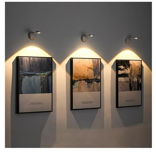 LED, luz de cuadro inalámbrica, pintura recargable con sensor movimiento, luces adhesivas, rotación 360°, di Resistencia a la Corrosión