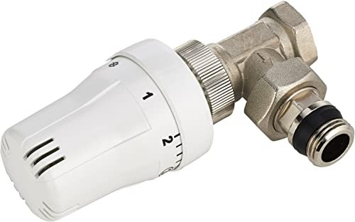 Válvula Termostática en Ángulo para Radiador MH 3/8 | Control Automático de Temperatura | Ahorro Energético y Confort Térmico | NOYON & THIEBAULT