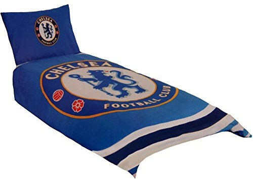 Chelsea FC Pulse Bettwäsche Set, Einzelbett (Einzelbett) (Blau)