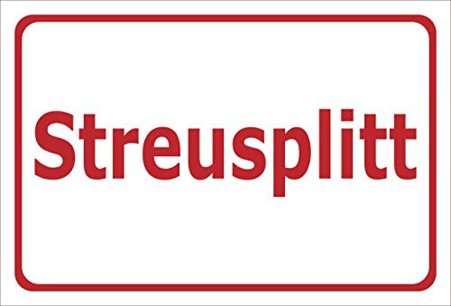 Melis-Folienwerkstatt Aufkleber Streu-Splitt - 60x40cm – 20 VAR S00018-145-E