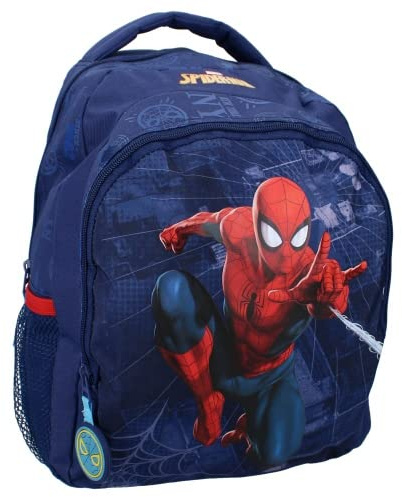 mybagstory - Rucksack – Spiderman – Marvel – Kinder – Schule – Primär – Kindergarten – Kindergarten – Schulranzen für Jungen – Größe 35 cm – verstellbare Träger