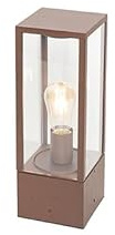 QAZQA charlois - Palo da giardino Industriale - 1 luce - L 14 cm - Ruggine - Industriale - Illuminazione esterna