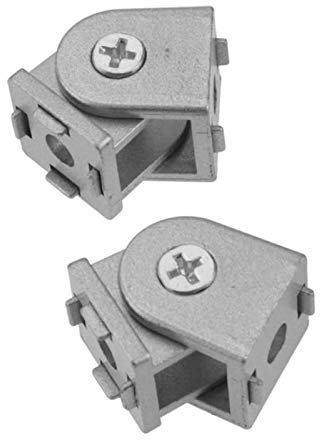 Hagsnec Lot de 2 articulations pivotantes en alliage d'aluminium pour profilé d'extrusion en aluminium série 2020 flexible 2020 profil en aluminium