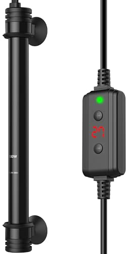 NICREW Fish Tank Heater, Submersible Aquarium Heater with External Temperature Controller, for Fish Tanks up to 250 Liters, 300W