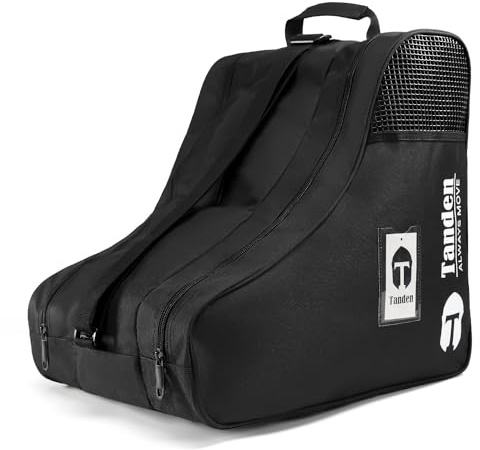 Tanden Roller Skate Bag Ice Skates Bags for Kids and Adult, Roller Blade Figure Ice Skating Bags to Carry Inline Skate Bag Black