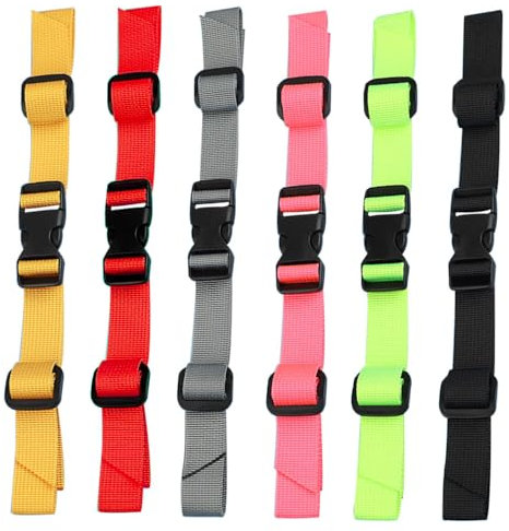 Dtoterul Bunter Rucksack-Brustgurt 6 Stück Verstellbarer Brustgurt Rucksack Verstellbarer Rucksackgurt Brustgurt Rutschfester Nylon Brustgurt Brustgurt mit Schnalle für Außerhalb Reise