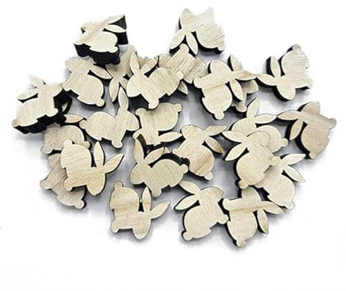 Decorazioni pasquali con coniglietti di legno, Set da 24: Piccole figure di coniglio, decori per la tavola di Pasqua & composizioni, decorazioni pasquali, decorativa per la casa, regalini, 2,5 cm