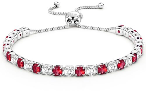 J.Fée Regali Per Lei Regalo Donna, Tennis Bracciale Donna Argento 925 Bracciale Argento 925 Bracciali Tennis Gioielli Regalo Per Lei,96