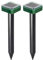 Lot de 2 répulsifs à ultrasons pour chat - Répulsif solaire pour chats - Pour le camping, le jardin, les voyages, la pelouse