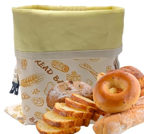 Genérico Bolsa De Cera De Abejas Para Pan | Bolsa Para Alimentos De 30x39 Cm | Conserva La Frescura Por Días, Contenedor Para Pan Y Sándwiches De Conservación De Alimentos