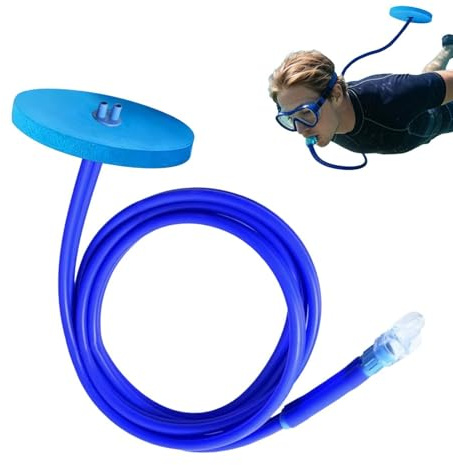 Generico Tubo Respiratore Completamente A Secco - Snorkel Silicone PVC 150-300cm Anti Acqua | Full Dry Diving Breathing Tube per Apnea Nuoto Immersione Subacquea Sport Acquatici Adulti Principianti