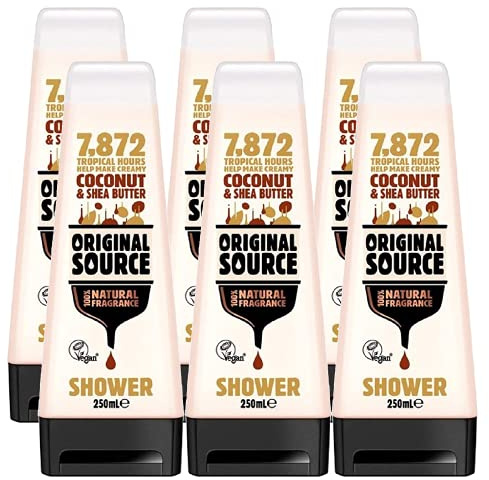 Original Source Moisturising Coconut & Shea Butter Shower Gel 250ml (PACK OF 6)
