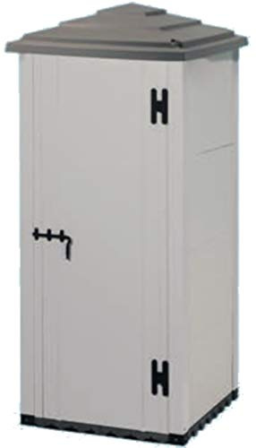 Caseta cobertizo cobertizo herramientas Garden Cottage Urban 80 resina 82 x 82 x 203 h