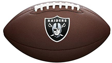 Wilson American Football NFL TEAM LOGO, Offizielle Größe, Mischleder, Las Vegas Raiders