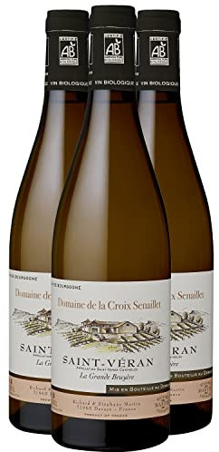 Saint-Véran La Grande Bruyère - Blanc 2021 - Domaine de la Croix Senaillet - Vin Blanc de Bourgogne (3x75cl) BIO