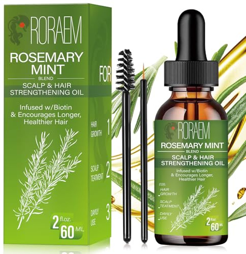 RORAEM Rosmarinöl Haare Haarwachstum Beschleunigen: Rosemary Oil for Hair Rosemary Oil Nährt die Kopfhaut Augenbrauen und Wimpern