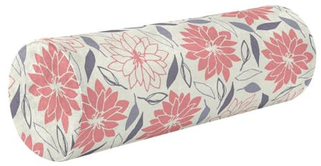 Amooorous Nackenrolle, rund, Schaumstoff-Zylinderkissen zum Schlafen, Nackenrolle, Rot und Weiß