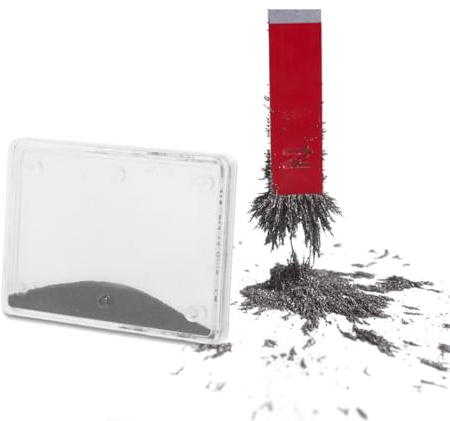 Boîte Limaille de Fer Magnétique Transparent pour Physique