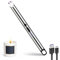 JIEYUCHU Encendedor Electrico, Encendedor Velas, Mechero Electrico USB Recargable, Encendedor Cocina Arco Electrico para Velas,Chimenea, Barbacoa,Camping (Plata)