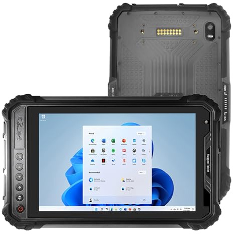 Breloom ST9-M robust surfplatta, 8 tum Windows 11 Pro industriell surfplatta Intel I5-8200Y, 8GB+256GB, IP65 vattentät, 5000 mAh, 4G LTE/BT 4.2/NFC/GPS (standardutgåva)
