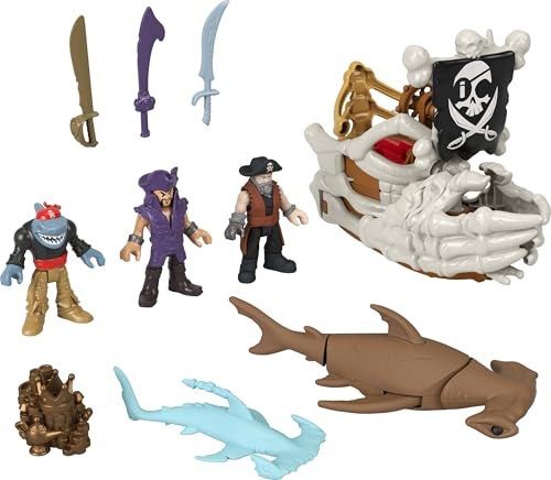 Imaginext Barco Pirata Billy Bones con Accesorios