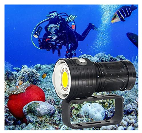 Dyklampa, Undervattensfotograferingsljus Markera 12000lumens MAJSKOLV Lampa LED Dykning ficklampa 100m vattentät video fackla,Dykutrustning(BB11)