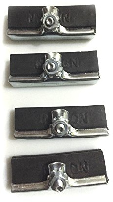 eRadius 4 x Rod Brake Blocks Pads Angle Sided Vintage Raleigh Rodster Bike Bicycle Silver