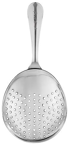 Final Touch Cocktail-Sieb aus Edelstahl zum Mischen von Minz-Juleps und anderen Cocktails, passend für die meisten Standard-Mixgläser