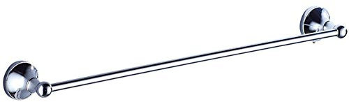 BOATX Nostalgie Retro Bad Handtuchstange 60cm Einzeln Handtuchhalter Badetuchhalter Badetuchstange Wandmontage Handtuch Halter für Badezimmer Zubehör (Chrom)